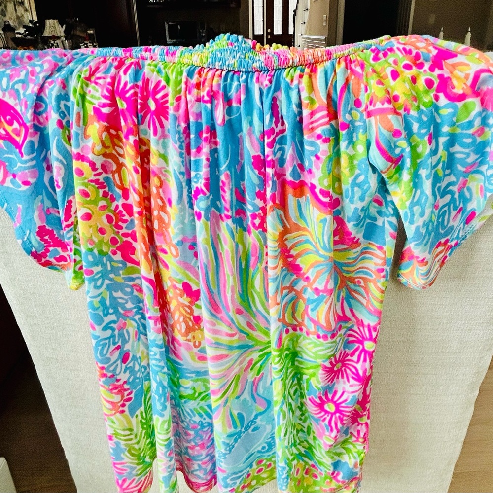 Colorful Off-Shoulder Dress - Picture 4 of 5